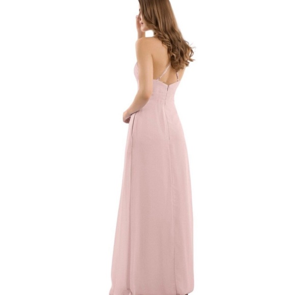 Babaroni Louise Bridesmaid Maxi Dress Sz 6 Dusty
Rose Spaghetti Strap Chiffon - Picture 2 of 6